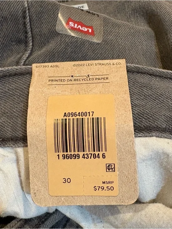 Levi’s Low Pro Straight Leg Gray Bleach Splatter Jeans Size 30 NWT-Y2K-Grunge - Picture 15 of 16